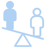 資産格差のイラスト